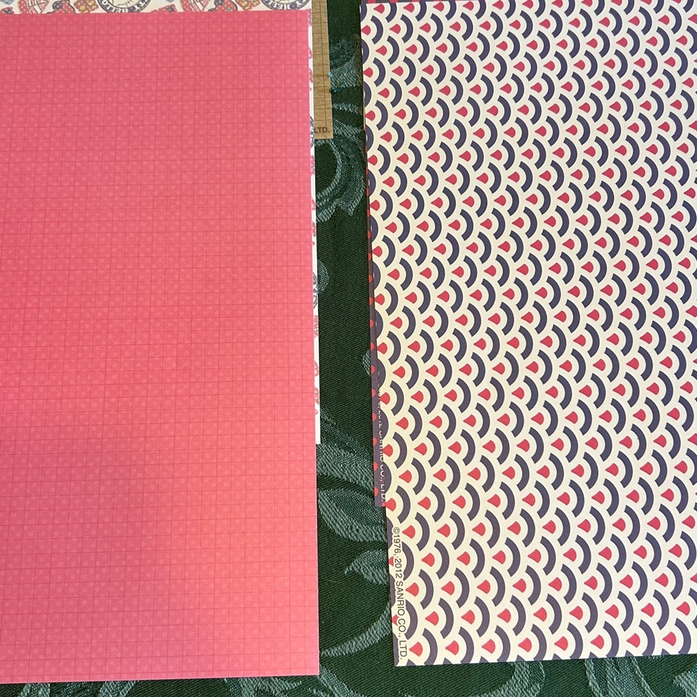 (B) Hello Kitty Lot of 15 12x12 Patterned scrapbook paper & punch outs - Picture 3 of 13